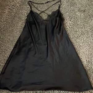 VICTORIA'S SECRET Tease Satin Lace-Trim Mini Slip